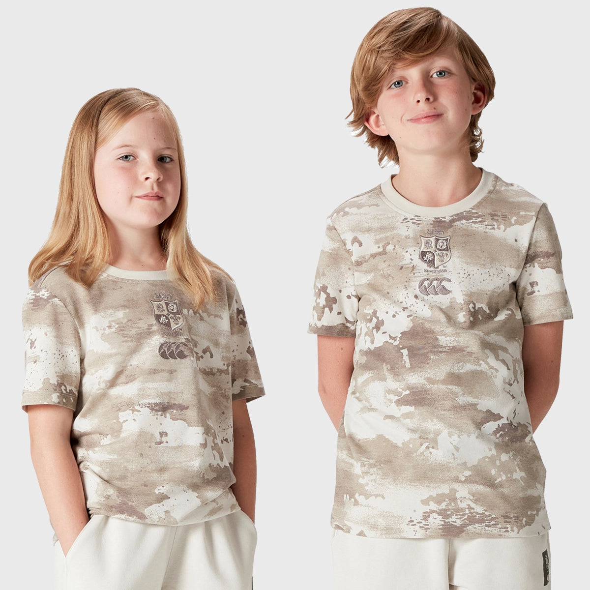 Canterbury British & Irish Lions Kids Camouflage T-Shirt - Rugby Fan Apparel for Boys & Girls - Perfect for Game Day & Outdoor Activities