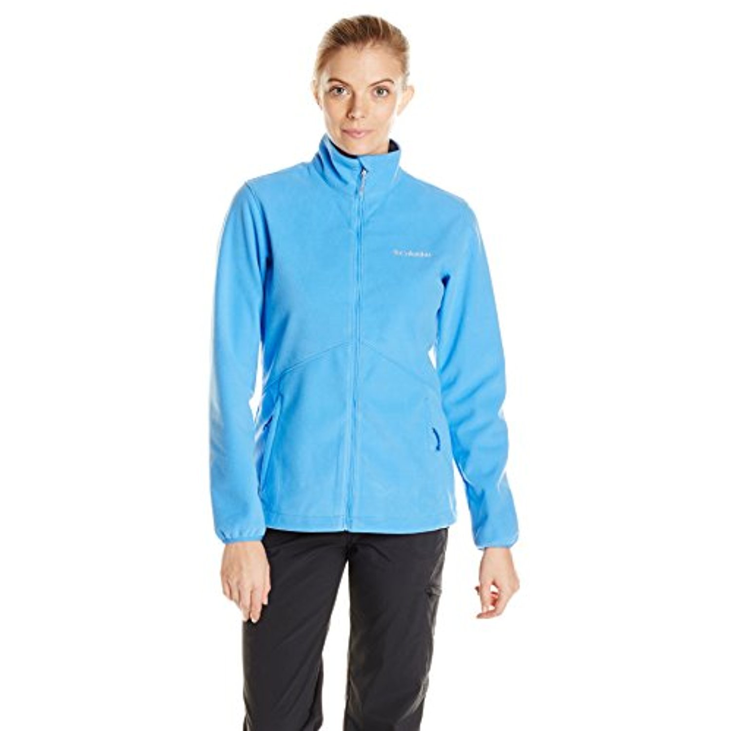 Columbia Women's Windproof Fleece Jacket - Lightweight Warm Winter Outerwear for Hiking, Camping & Outdoor Activities