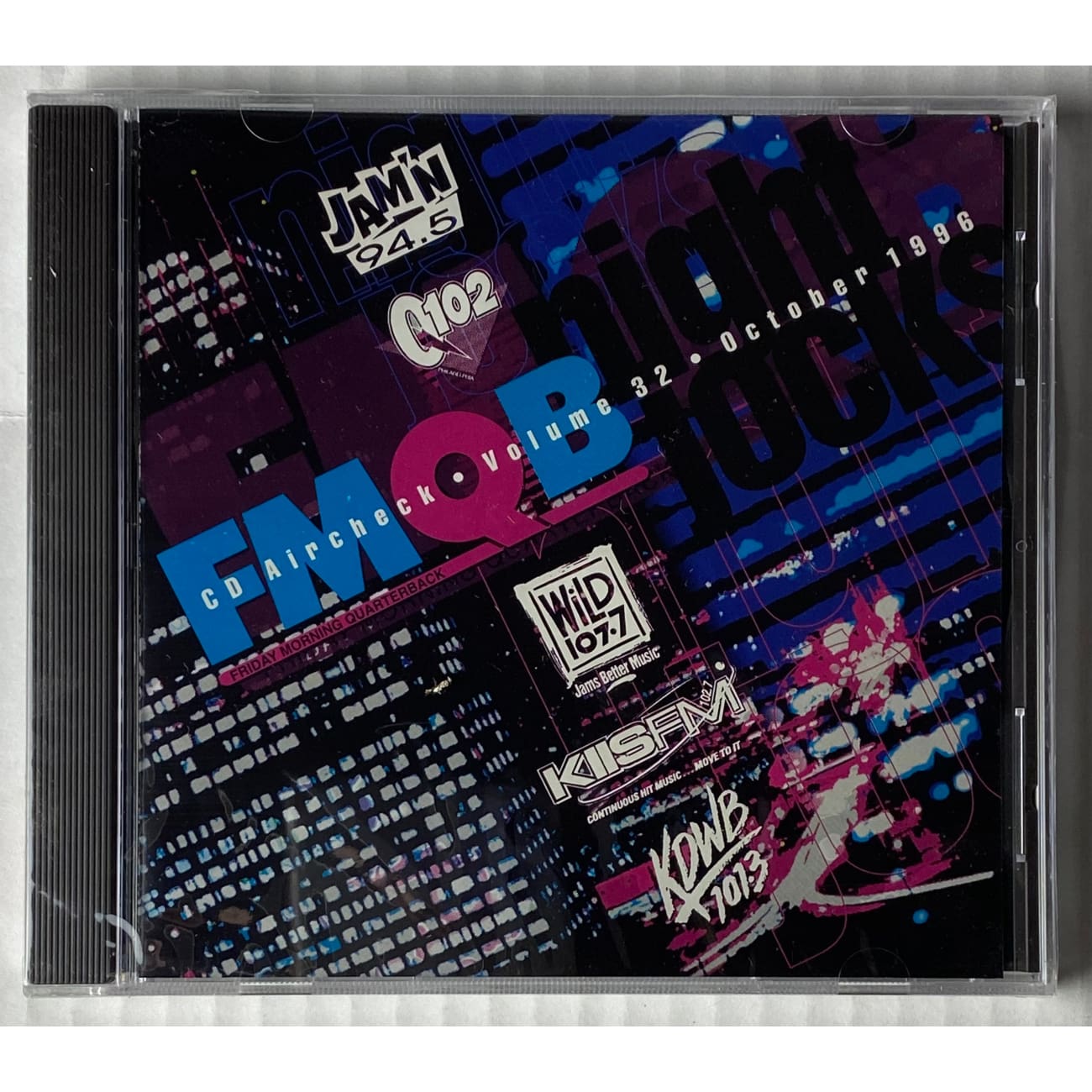 FMQB Aircheck Night Jocks 1996 Promo CD - Vintage Sealed Radio Collectors Item - Perfect for DJs, Music Enthusiasts & Nostalgia Lovers