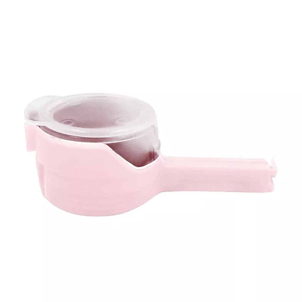 GRETD Reusable Snack Sealing Clip with Pour Spout - Food Storage Bag Clamp for Fresh Keeping, Travel & Kitchen Organization (Pink, One Size) | Perfect for Chips, Cereal, Coffee & Bulk Food Storage