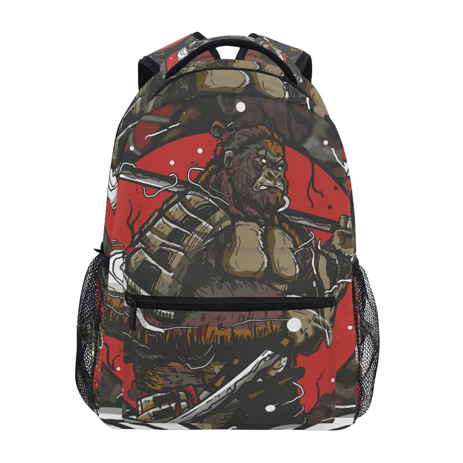 Gorilla Samurai Backpack for Men & Women - Durable Laptop Backpack for College, School, Travel & Work - 15.6 Inch Computer Daypack with Shoulder Strap - Perfect for Commuting, Hiking & Business Trips