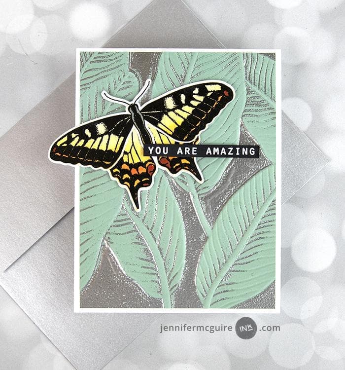 3D Embossing Folder with Banana Leaf Design for Card Making, Scrapbooking, and DIY Crafts - Perfect for Greeting Cards, Invitations, and Paper Art Projects