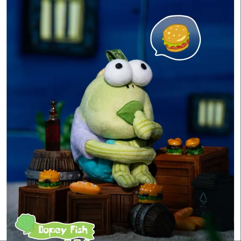 SpongeBob SquarePants Plush Toy - Dopey Fish Character Soft Stuffed Animal | Perfect for Kids' Birthday Gifts, TV Show Collectibles & SpongeBob Merchandise Fans