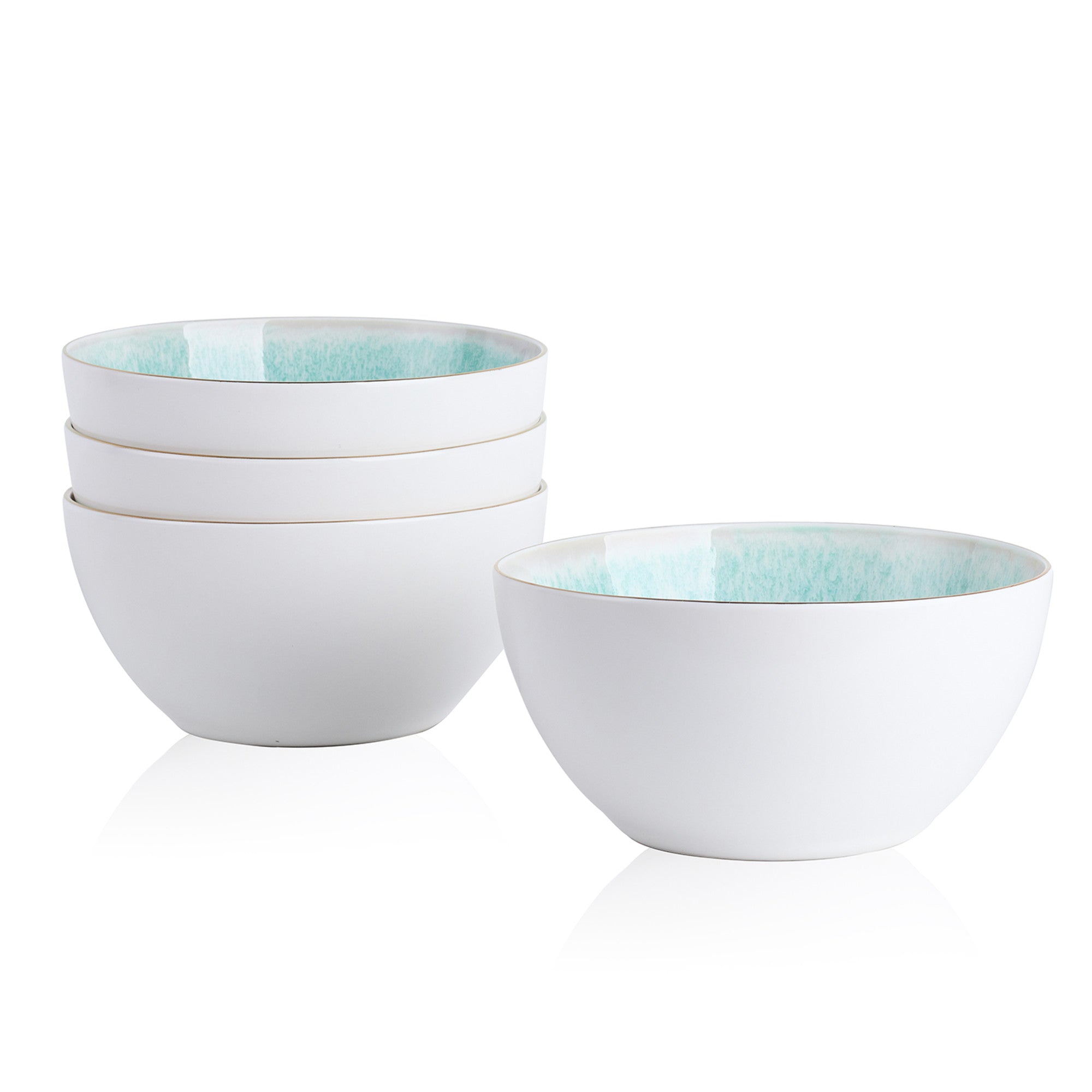 Josephine Porcelain Bowl - Elegant Mint Green Ceramic Serving Bowl for Soup, Salad, Dessert | Perfect for Dining, Entertaining & Home Decor