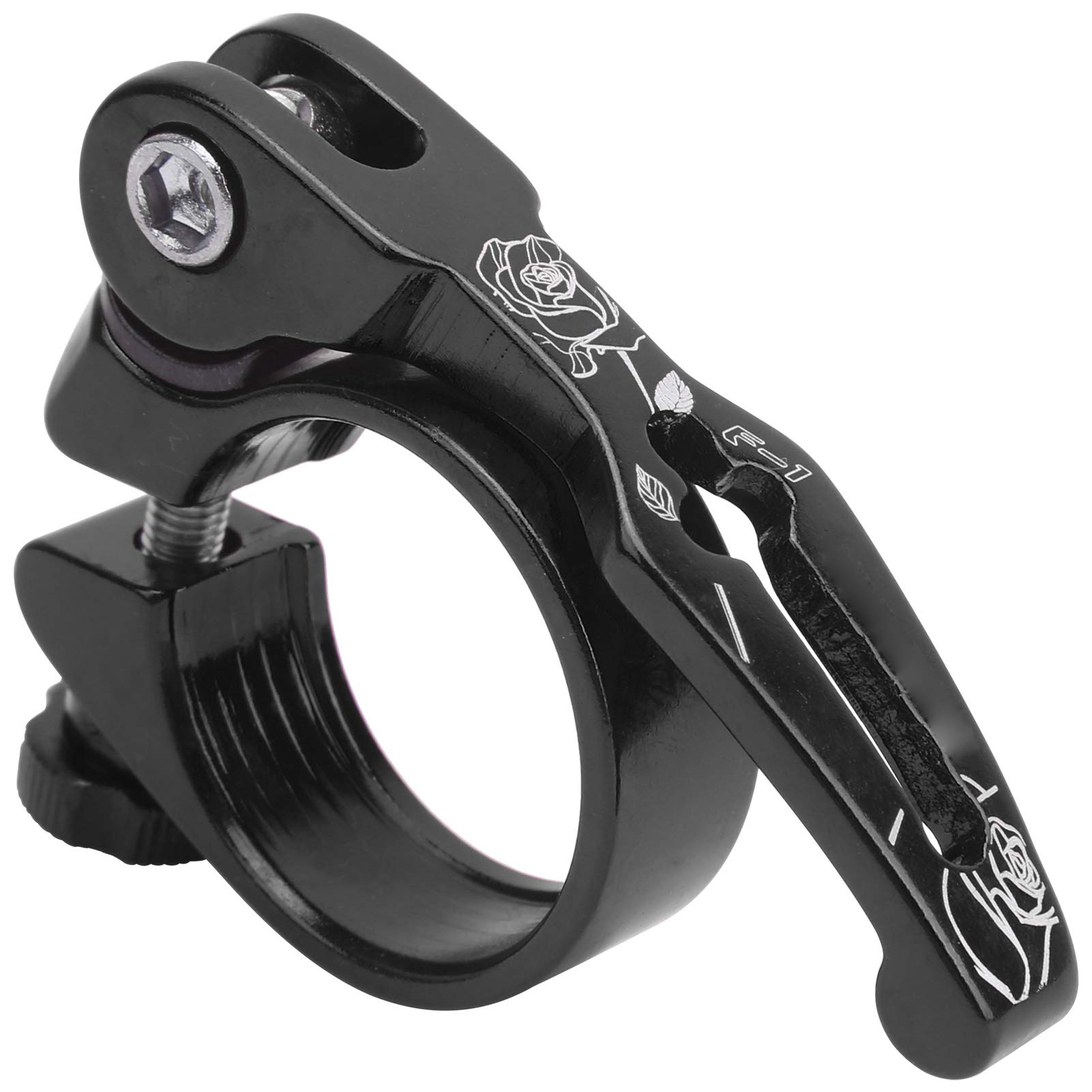 VGEBY 31.8mm Quick Release Bike Seat Clamp - Lightweight Aluminum Alloy Seatpost Collar for Mountain Bikes & Road Bikes - Perfect for Commuting, Trail Riding & Cycling Adventures