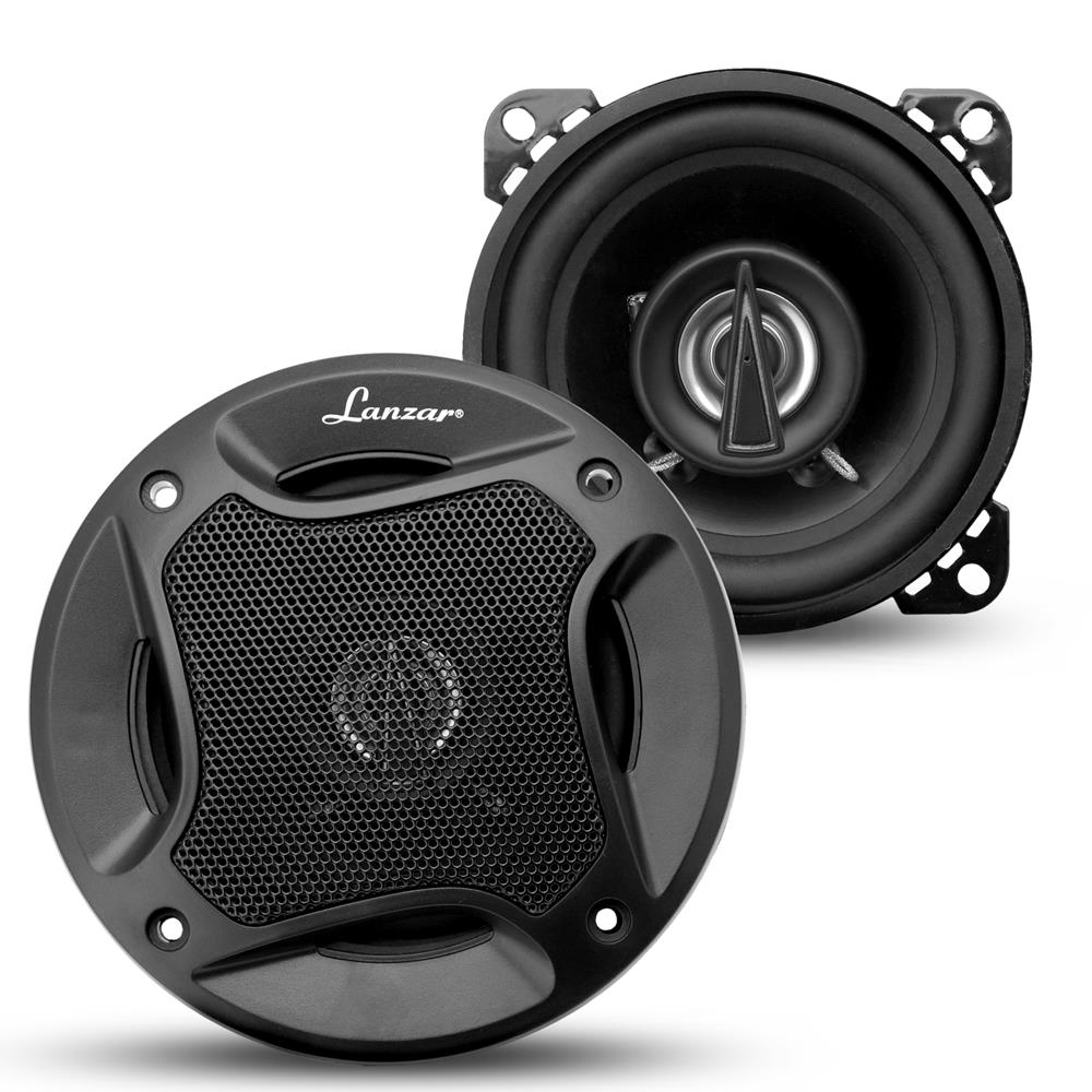 Lanzar Max 4 Coaxial Car Speakers - 6.5 Inch 4-Way High Power Audio System for Clear Sound | Perfect for Car Audio Upgrades, Trucks, SUVs & Marine Boats