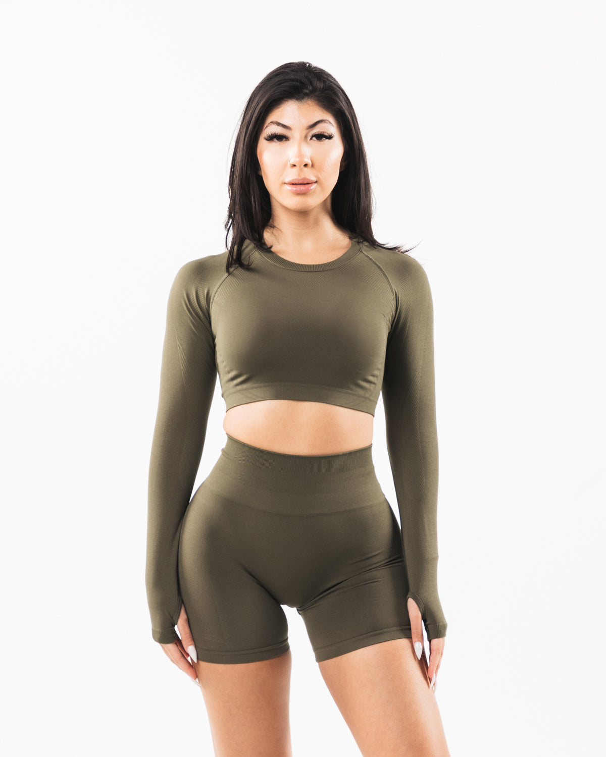 Stratus LS Crop Oak - Stylish Women's Tops for Casual Wear & Everyday Outfits | Perfect for Work, Dates & Weekend Outings