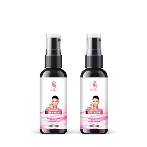 Stay Lippy Eye Cream for Dark Circles & Puffiness - Vitamin B3 & E Enriched Formula for Women & Men - Improves Under Eye Firmness & Hydration - 50ml (Pack of 2) - Perfect for Nighttime Skincare Routine & Travel