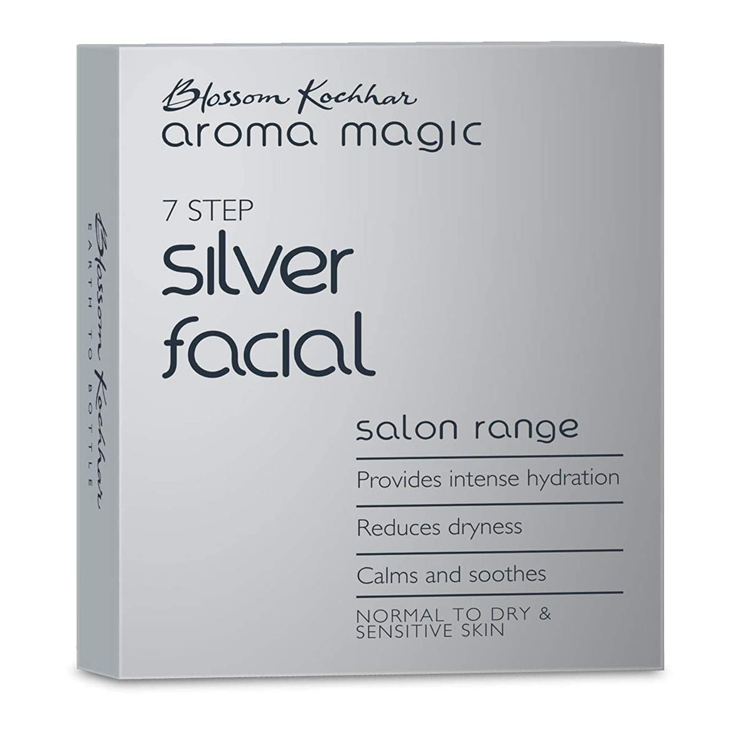 Aroma Magic Silver Facial Kit - Single Use Pack for Glowing Skin | At-Home Spa & Self-Care Treatment