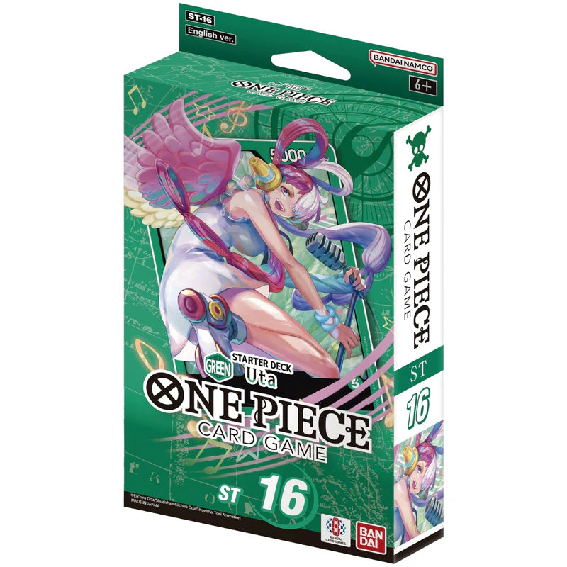 One Piece TCG: Uta Starter Deck GREEN [ST16] - Anime Trading Card Game for Collectors & Battles | Perfect for Tournaments & Game Nights