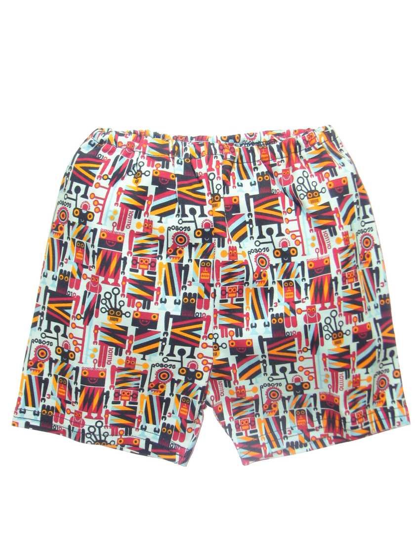 Zutano Robots Shorts for Boys & Girls - Soft Cotton Playwear for Kids - Perfect for Playdates, School & Outdoor Activities