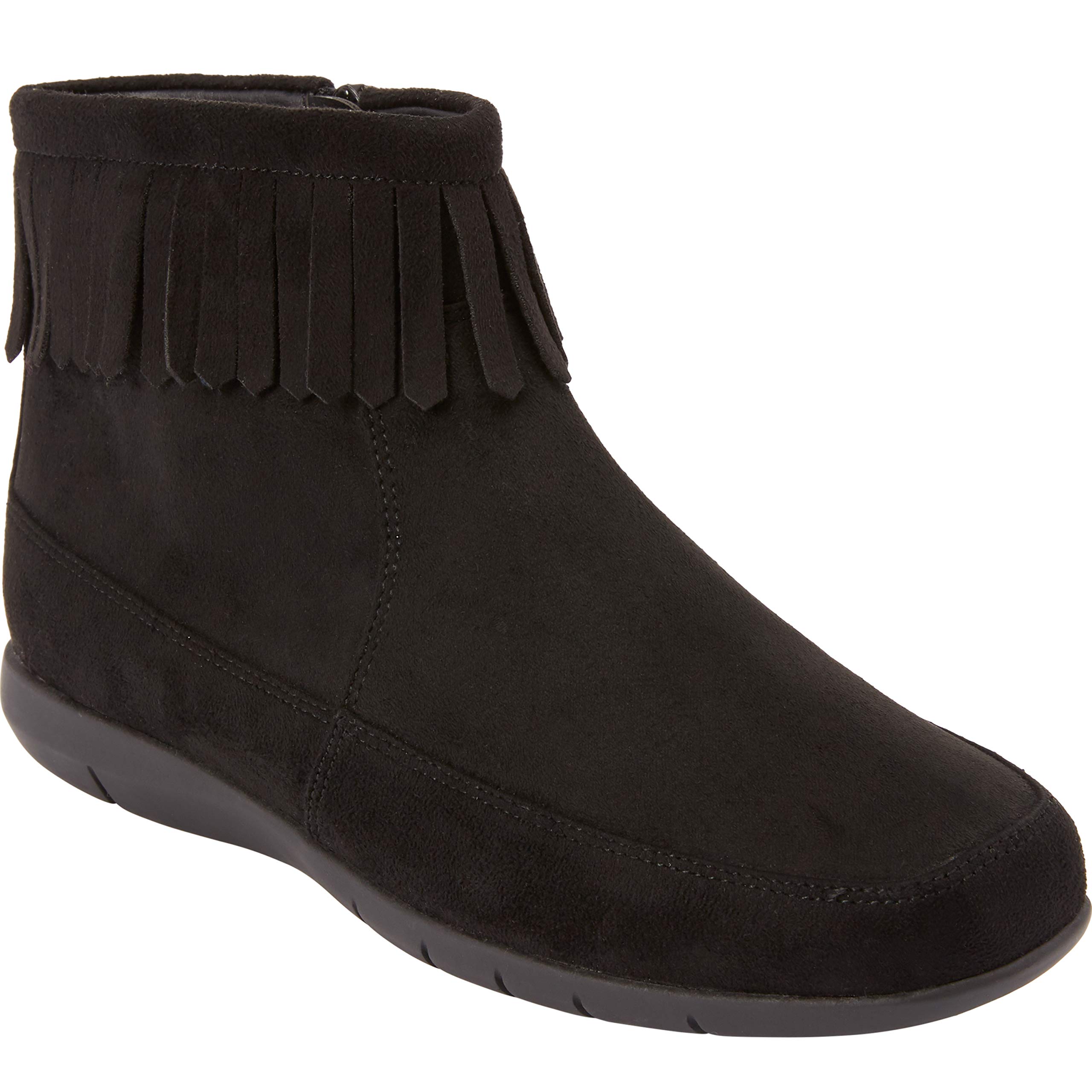 Comfortview Women's Wide Width The Marion Bootie - Stylish & Comfortable Ankle Boots for Casual Wear, Office & Outdoor Activities