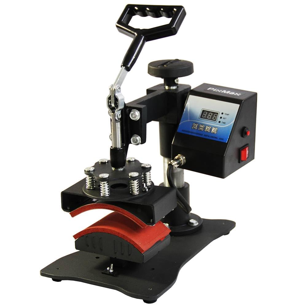 Custom Heat Press Machine for Hats & Caps - Portable Sublimation Transfer Printing for Baseball & Football Designs - LED Display, Free Sublimation Paper - Perfect for DIY Custom Garment Design & Small Business Apparel Printing
