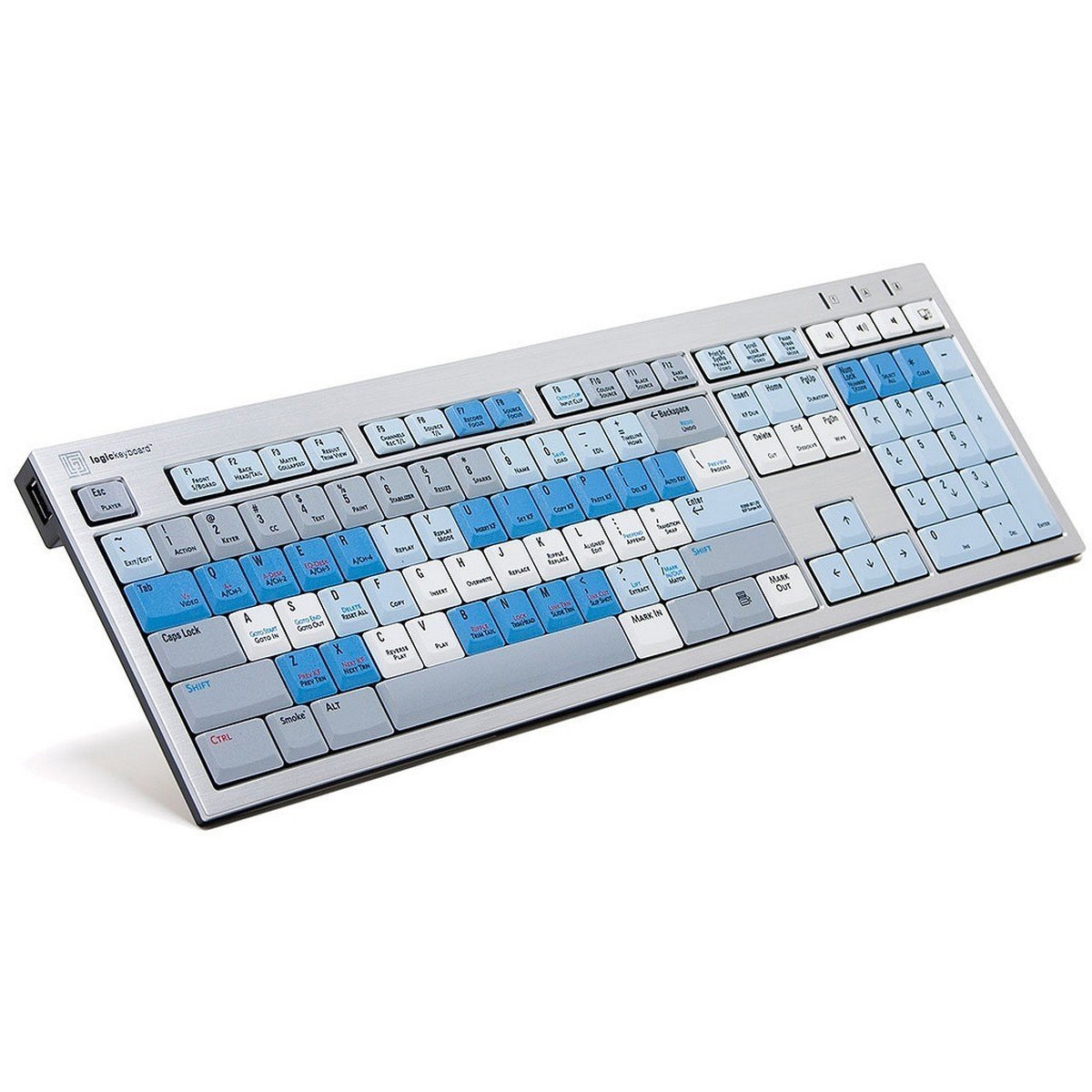 Logickeyboard Autodesk Smoke专用键盘 - 兼容Linux和Windows 7-10 - LKBU-SMOKE-BJPU-US - 视频编辑与后期制作必备