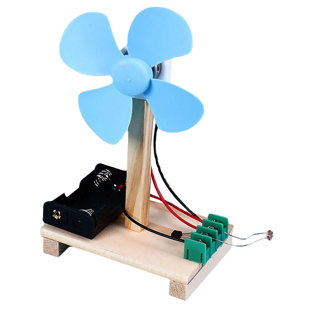 DIY Electric Fan Model Kit - STEM Educational Toy with Battery-Powered Motor for Kids | Science Classroom Project, Creative Thinking Gift for Curious Toddlers | Perfect for Physics Experiments & Summer Cooling Fun
