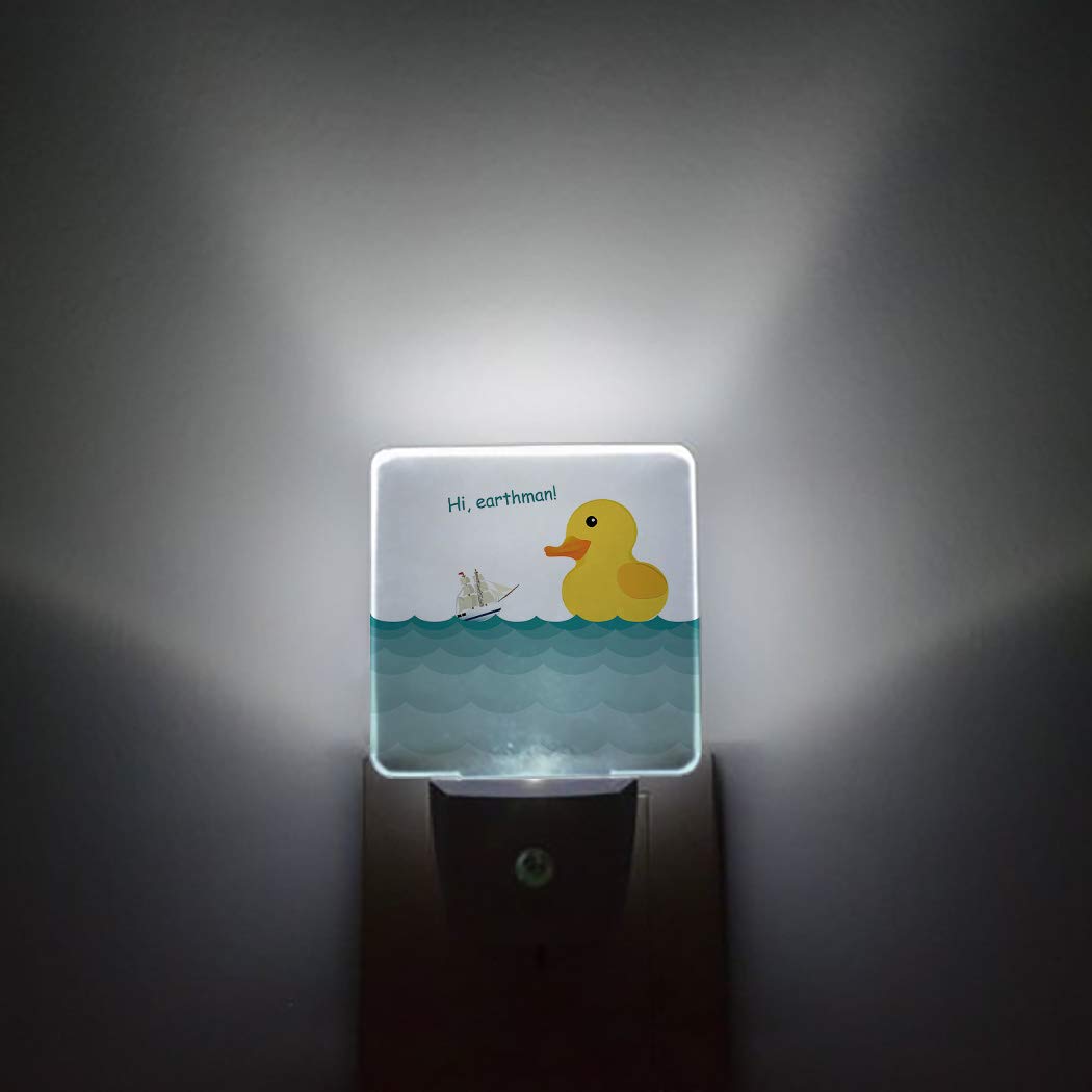 LED Night Light Plug in - Auto Sensor, Cute Duck Design for Kids & Adults - Bedroom, Bathroom, Hallway