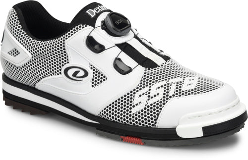 Dexter Men's SST 8 Power Frame BOA Bowling Shoes - White/Black - Lightweight Performance for Competitive Bowlers