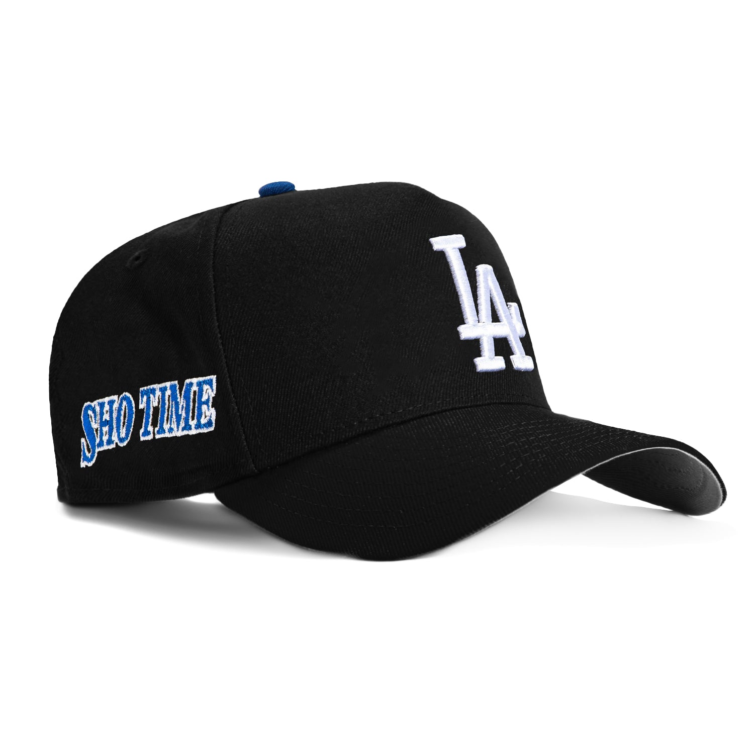 New Era 9Forty A-Frame Los Angeles Dodgers Snapback Hat with Shotime Patch - Black & White | Official MLB Baseball Cap for Men & Women, Perfect for Games, Streetwear & Sports Fashion