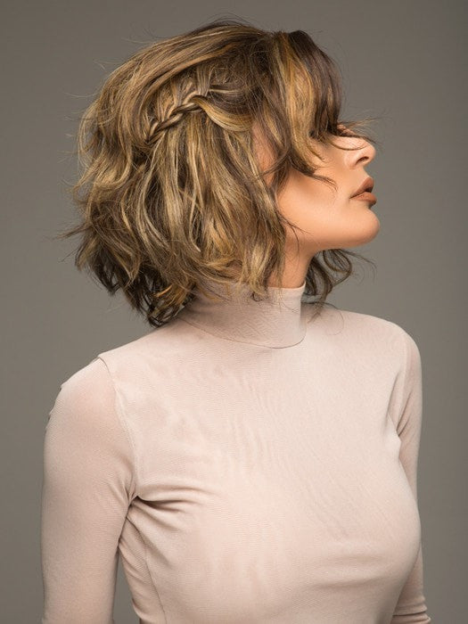 Daisy Short Side Braid HF Synthetic Lace Front Wig with Basic Cap - Perfect for Cosplay, Costume Parties & Everyday Fashion