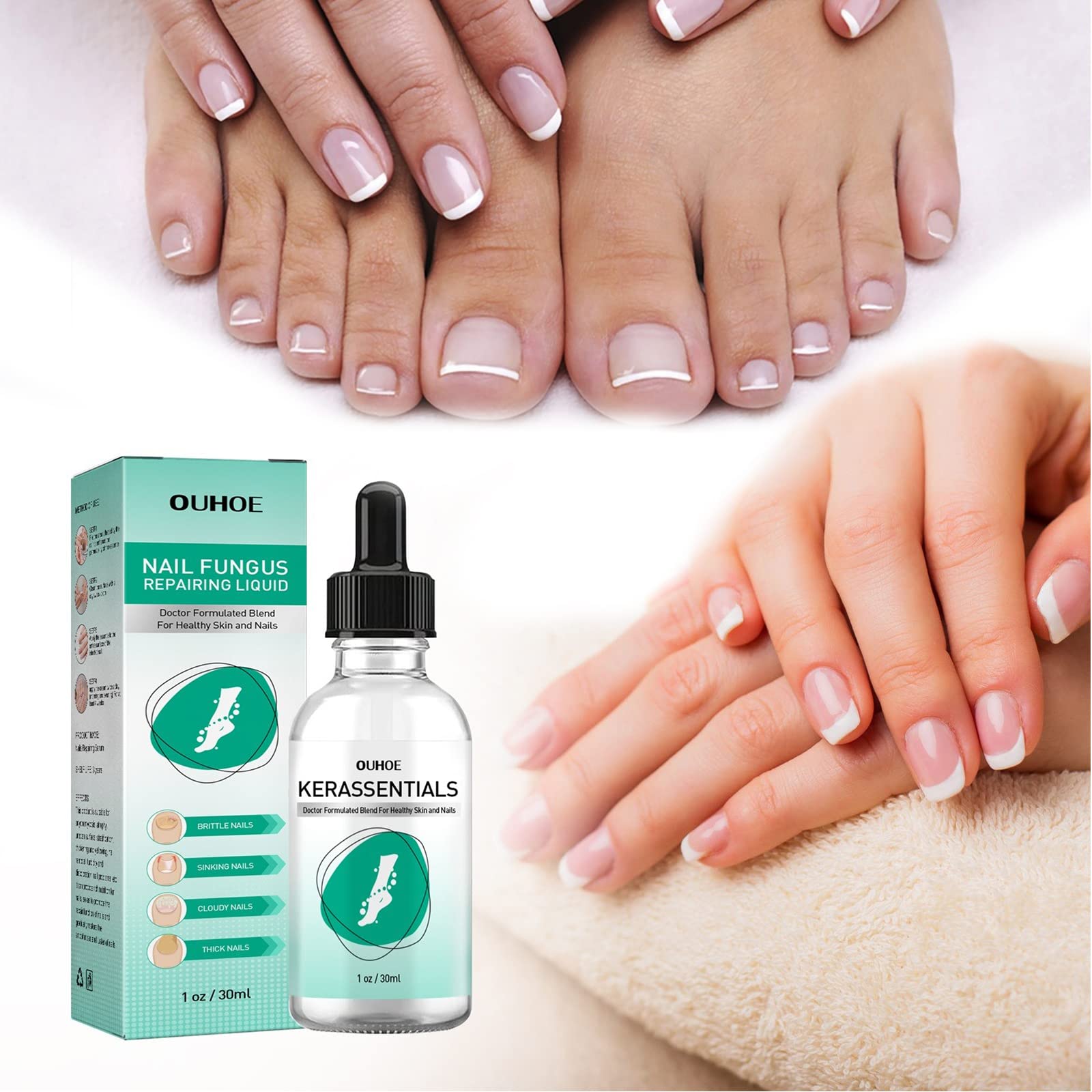 Kerassentials Extra Strength Toenail Fungus Treatment - Fast-Acting Antifungal Solution for Healthy Nails | Ideal for Athletes, Swimmers & Active Lifestyles