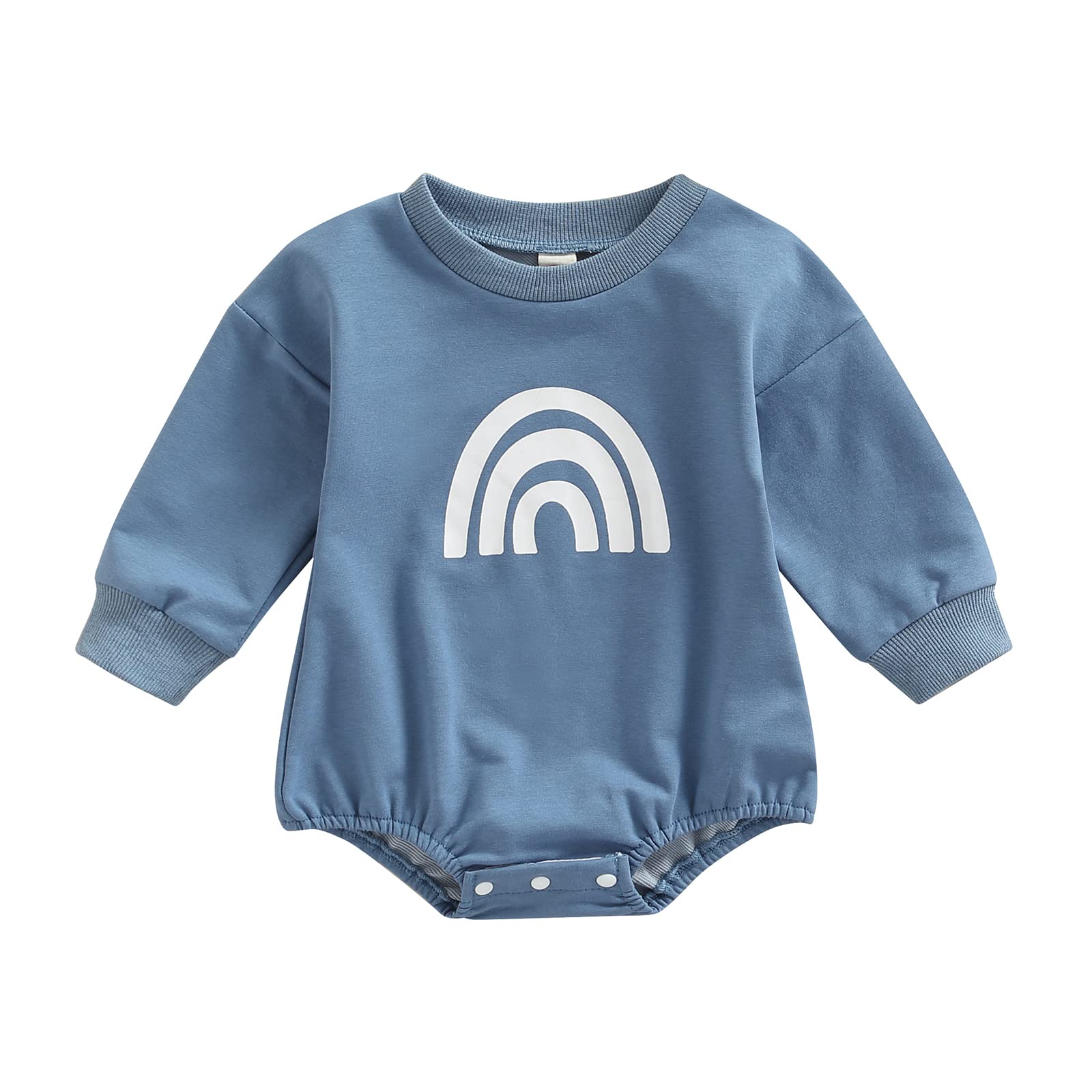 Newborn Baby Girl & Boy Sweatshirt Romper - Long Sleeve Outfit for 0-18 Months | Cozy Fall & Winter Clothing for Infants | Perfect for Playdates, Family Photos & Holiday Gatherings