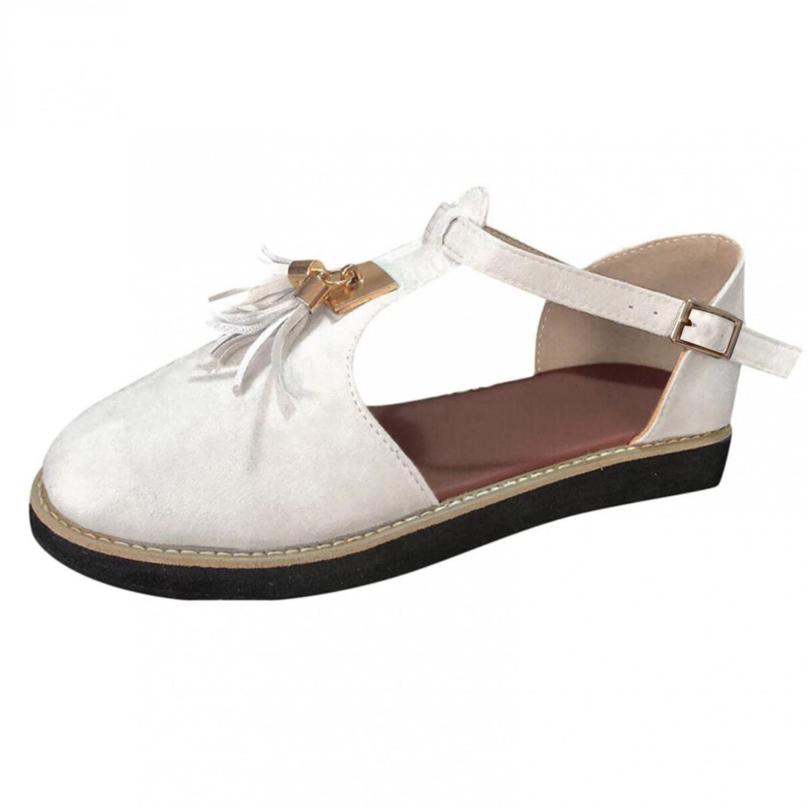 Women's Comfortable Closed Toe Flatform Sandals - Soft Suede Slides for Summer | Casual Outdoor Walking & Ankle Support Slippers for Beach, Travel & Daily Wear