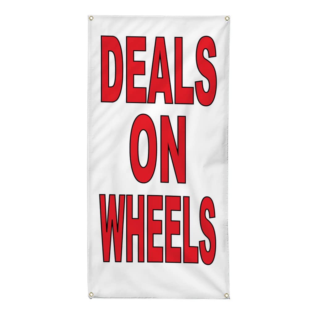 Vertical Vinyl Banner - Weatherproof Outdoor Yard Signs for Auto Body Shops & Car Repair Businesses (144x60 Inches, 10 Grommets) - Perfect for Industrial Use, Parking Lot Advertising & Dealership Promotions