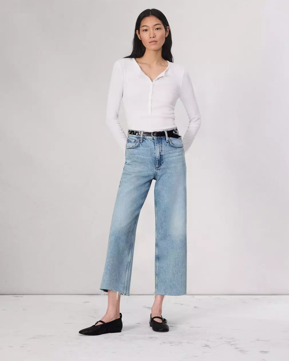 Andi Ankle Wide Leg Jean - High Waist Stretch Denim Pants for Women | Casual & Office Wear | Perfect for Everyday Outfits and Work Attire