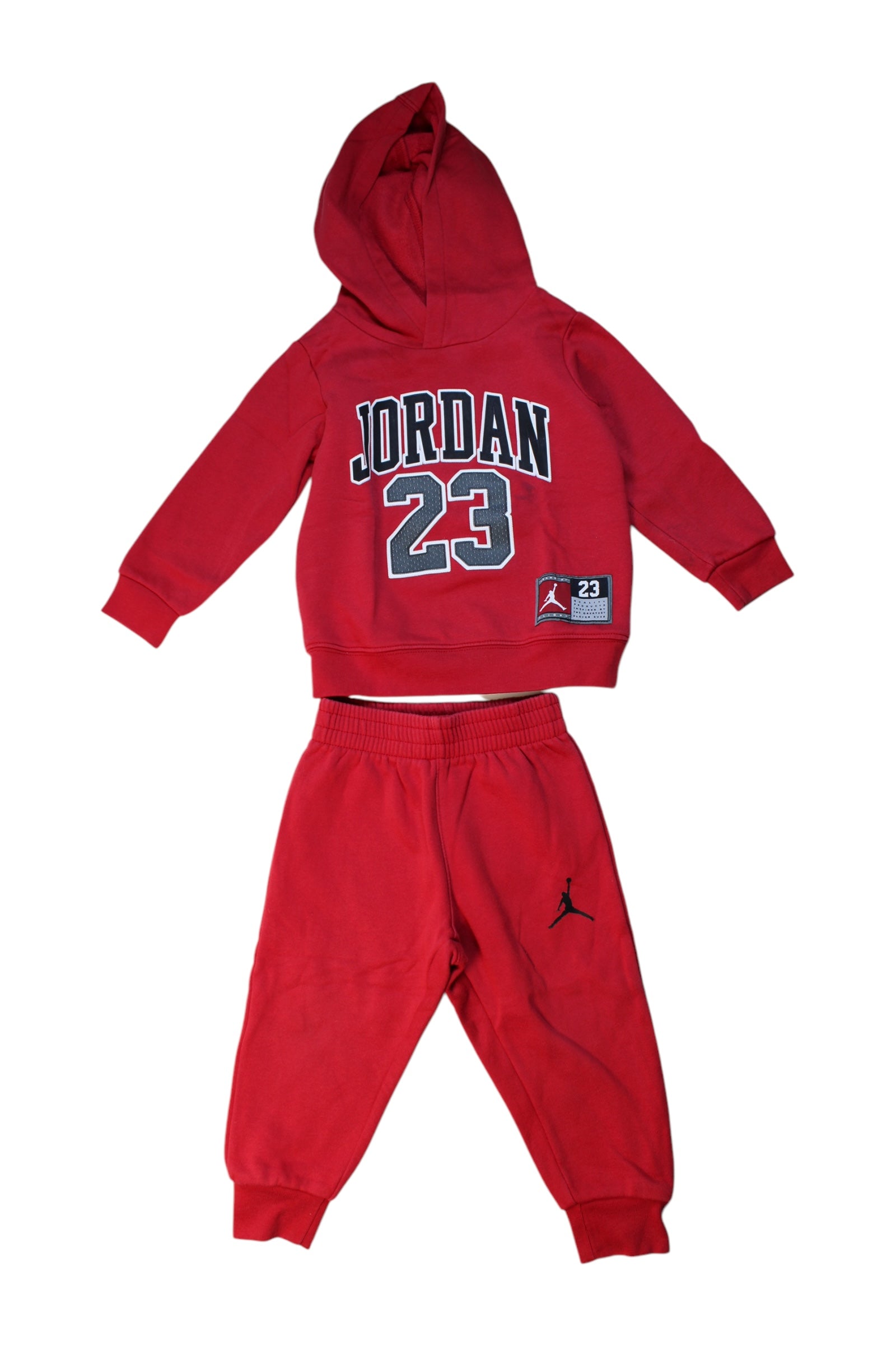 Air Jordan Hooded Tracksuit for Toddlers 2T - Stylish and Comfortable Boys' Athletic Wear for Playtime and Sports Activities