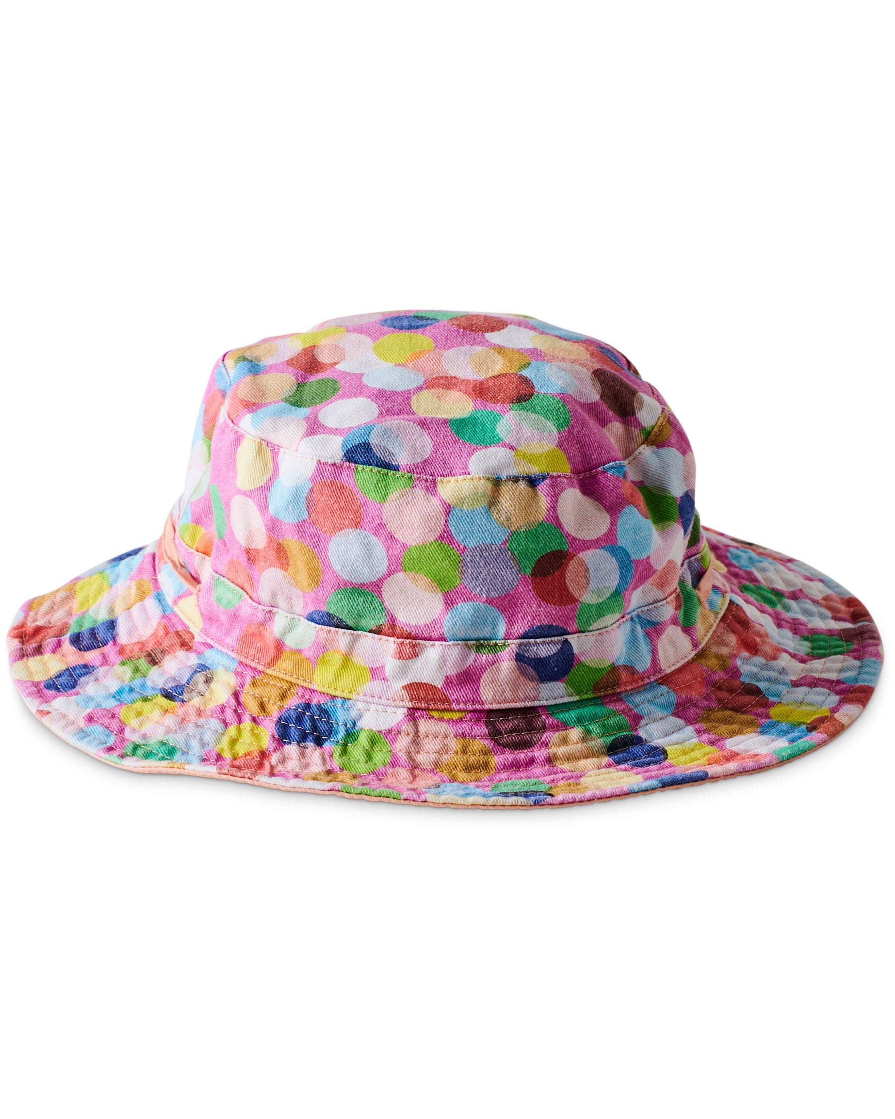 Stylish Pink Confetti Beach Hat for Women - Wide Brim Sun Hat for Summer, Pool, Vacation & Outdoor Activities