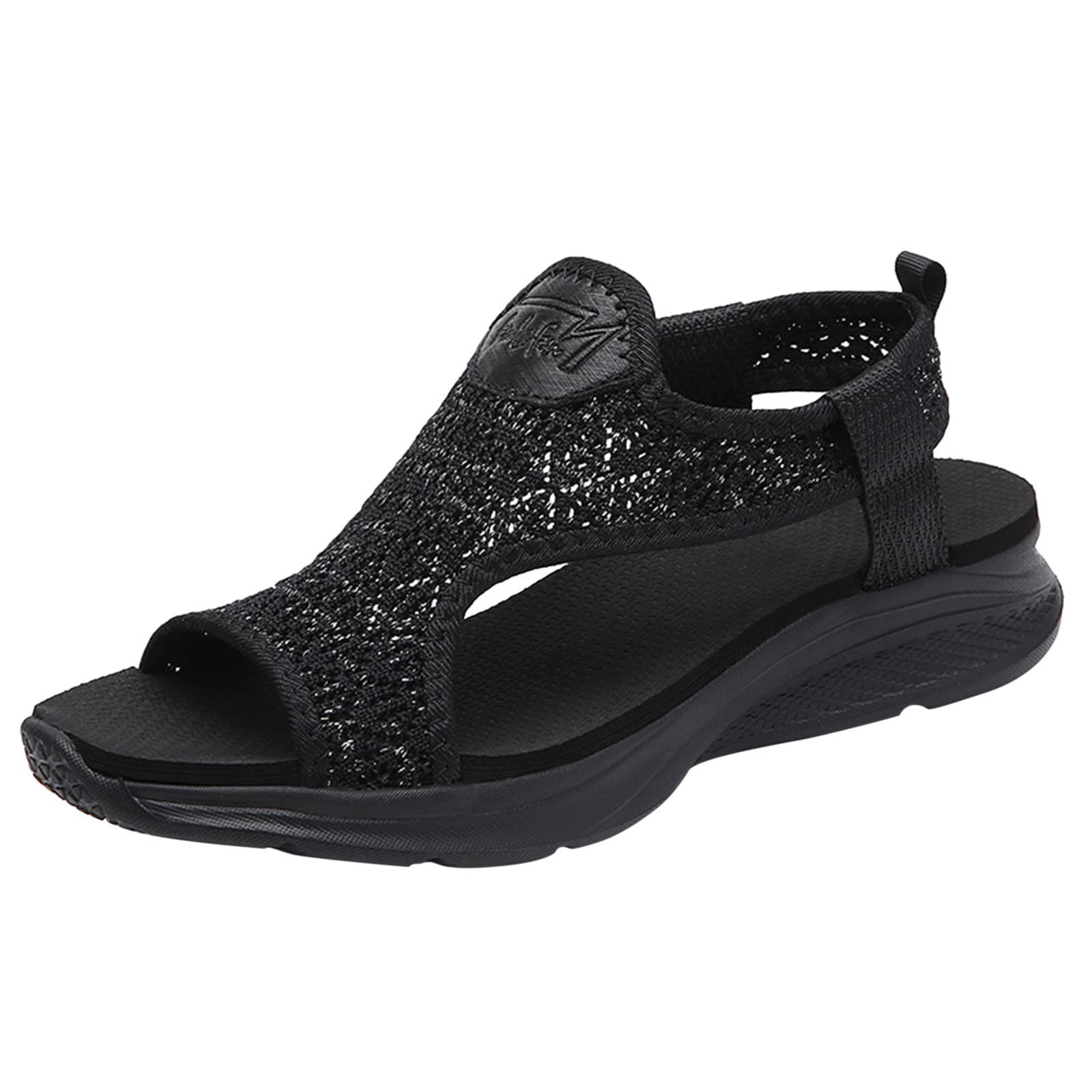 Breathable Women's Summer Sport Sandals with Mesh & Studded Design - Comfortable Wedge Heels for Beach, Walking & Outdoor Activities