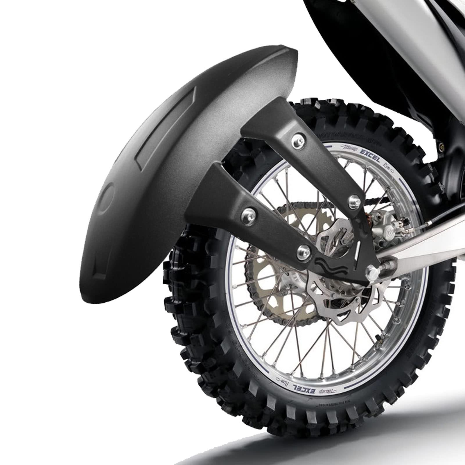 Universal Motorcycle Rear Wheel Mudguard Splash Guard - Fits 130-160 Tires, Durable Concave Rear Wheel Cover Bracket for Off-Road & Street Bikes - Perfect for Rainy Weather & Muddy Terrains