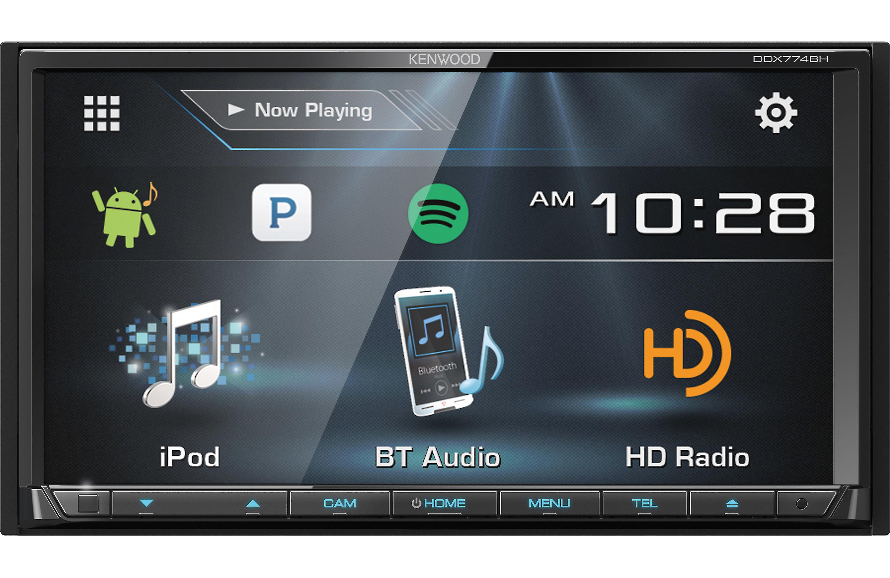 Kenwood DDX774BH 7-Inch Touchscreen Car Stereo with Bluetooth, Apple CarPlay, Android Auto - Perfect for Road Trips, Commuting & Hands-Free Calling