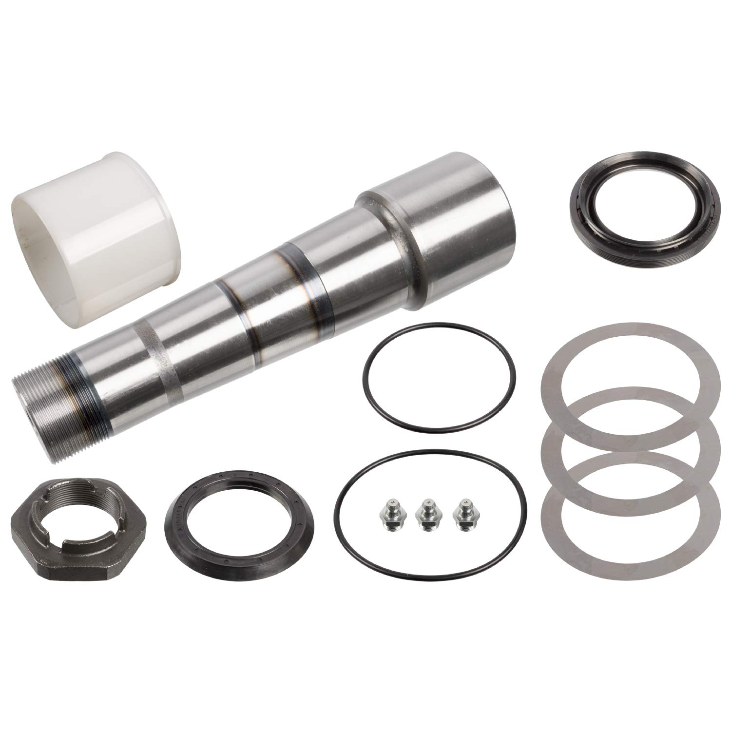 Febi Bilstein 28585 King Pin Set Without Thrust Bearing – Single Pack for Heavy-Duty Truck & Trailer Suspension Repair | Perfect for Ford, Chevy & Dodge Vehicles