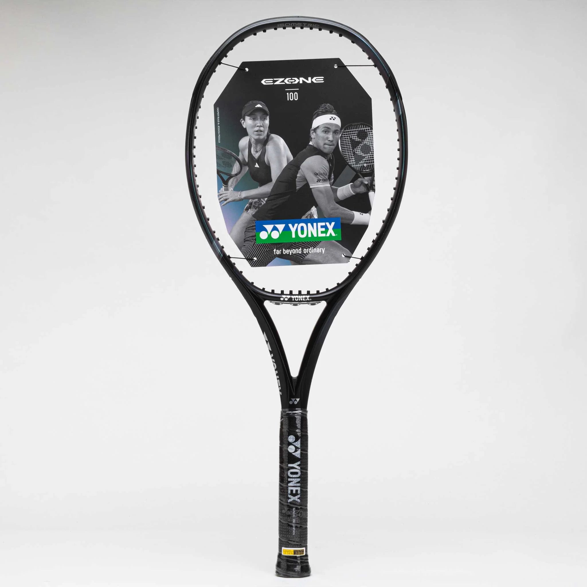 Yonex EZONE 100 Tennis Racket - Aqua Black | Lightweight & Powerful for Competitive Play | Perfect for Hard Court & Clay Court Matches