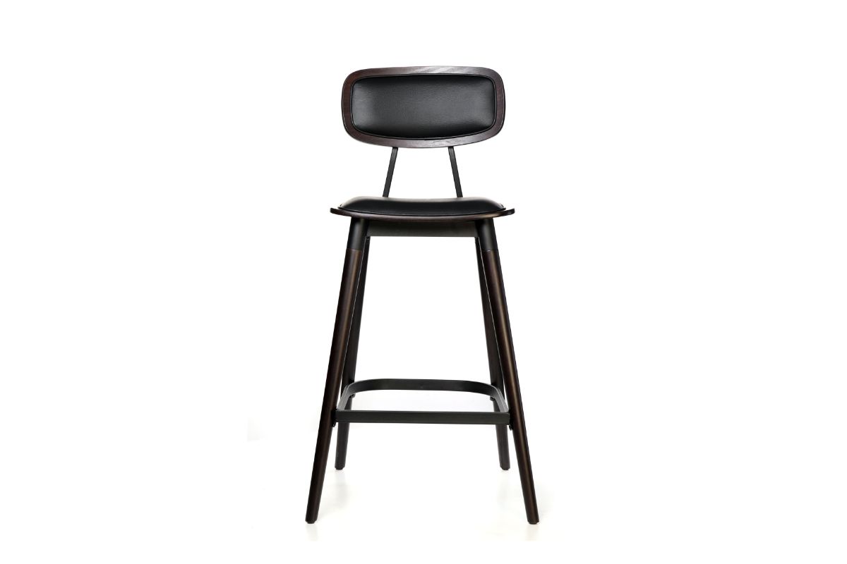 Felix Bar Stool with Vinyl Seat - 740mm Height - Durable & Comfortable Bar Stools for Restaurants, Cafes & Home Bars