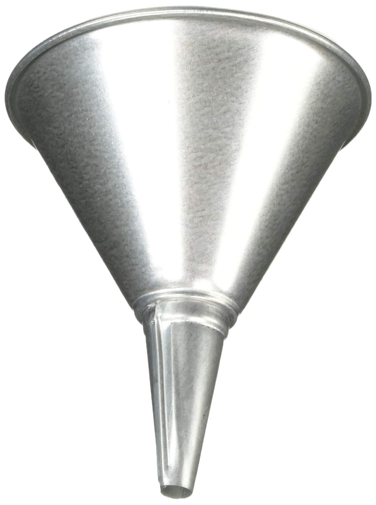 Galvanized Steel Funnel 490 - Heavy Duty Large Funnel for Automotive, Farm & Industrial Use - Durable Metal Funnel for Oil, Gas, Water & Chemicals Transfer
