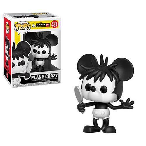 Funko Pop! Disney Mickey Mouse 90th Anniversary Plane Crazy #431 Collectible Vinyl Figure - Perfect for Disney Fans, Collectors, and Home Decor