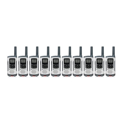 Motorola T260 Rechargeable Two-Way Radios 10-Pack - Long Range Walkie Talkies for Adults & Kids with Clear Sound - Perfect for Outdoor Adventures, Construction Sites & Emergency Communication