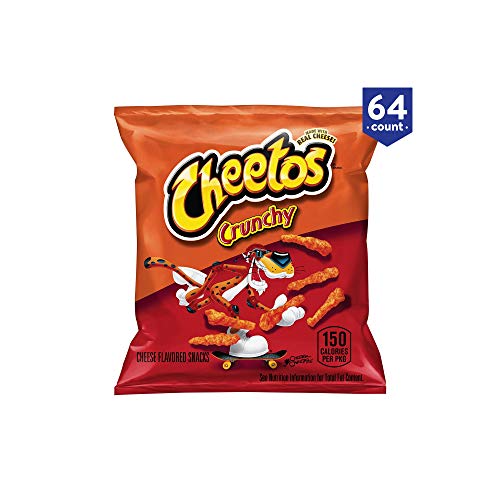 Crunchy Cheetos Cheese Snacks - 2 oz. (64 Count) - Bulk Pack of 1 - Perfect for Parties, School Lunches & Office Snacks