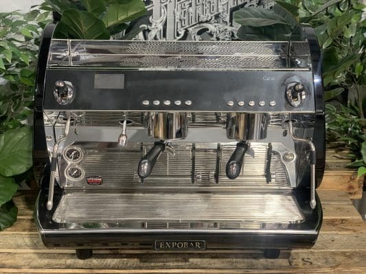 Expobar Carat 2 Group Commercial Espresso Machine - Professional Coffee Maker for Cafes & Restaurants | Perfect for High-Volume Brewing & Latte Art