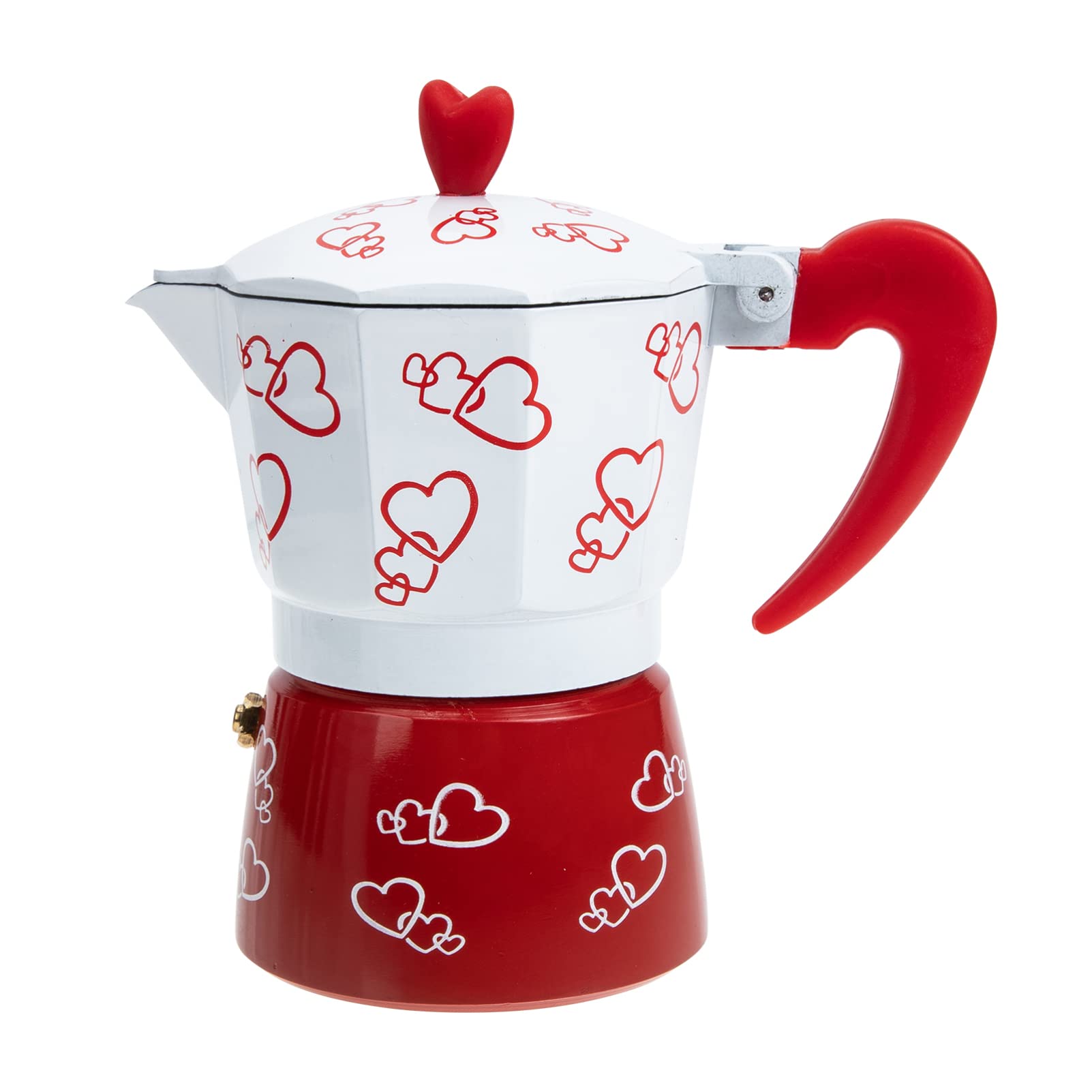 **Stovetop Espresso Maker - Italian Mocha Coffee Pot for Hand Brewing, 3-Cup Coffee Maker with Durable Aluminum Construction - Perfect for Home, Office & Camping Espresso Coffee Making**