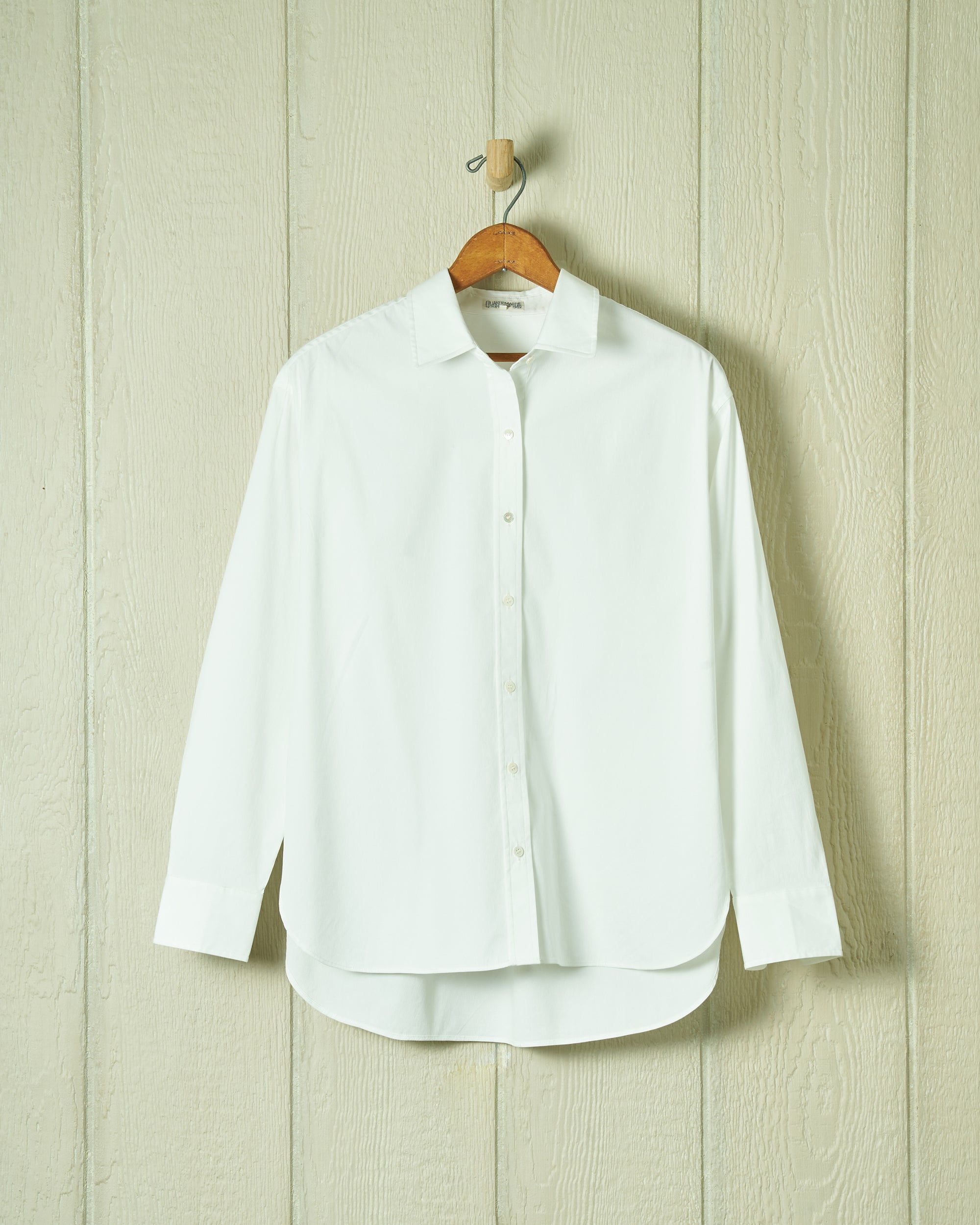 Women's White Cotton Tencel Point Collar Blouse - Elegant Office Wear & Casual Chic Top for Work & Everyday Outfits