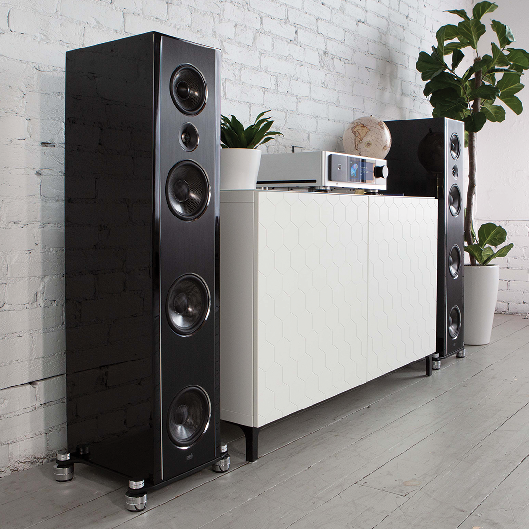 PSB Synchrony T600 Tower Speakers (Pair) - High-End Floor Standing Speakers for Home Theater & Audiophile Music Listening - Perfect for Living Room, Home Theater & Stereo Setup