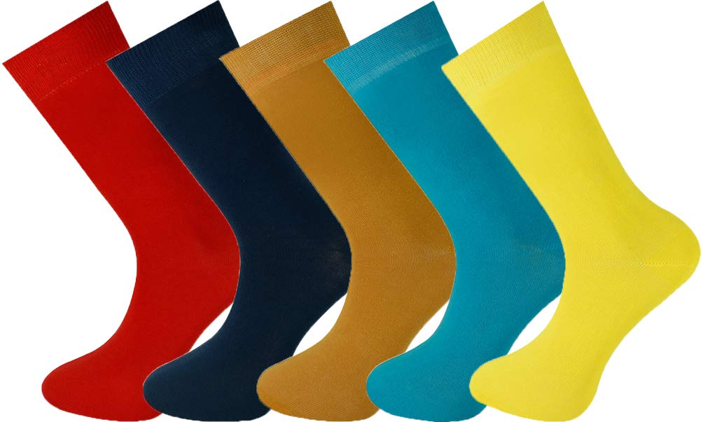Premium Men's Crew Socks 6-Pack Gift Box - Soft Cotton Comfort Socks for Everyday Wear, Work & Casual Outfits