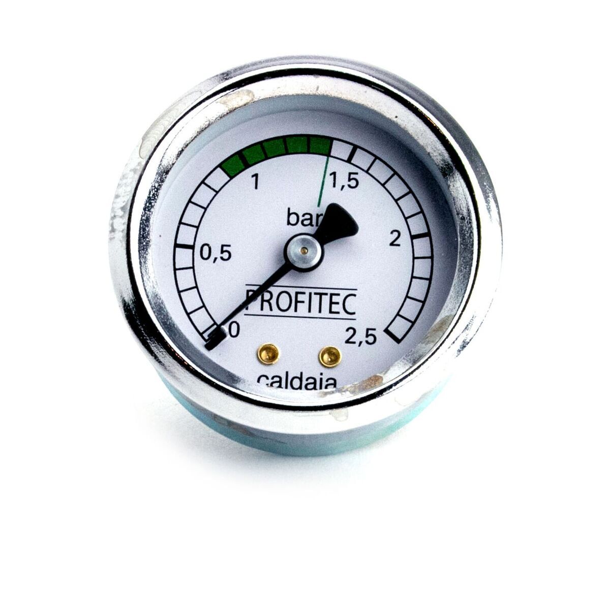 Profitec Small White Steam Pressure Gauge - Accurate Boiler Monitoring for Espresso Machines & Coffee Makers