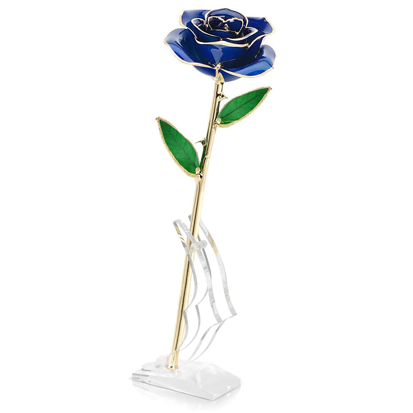 24K Gold Plated Rose - Real Fresh Rose Dipped in Gold, Elegant Gift for Anniversary, Valentine's Day, Wedding & Home Decoration | Luxury Keepsake for Romantic Occasions & Special Events