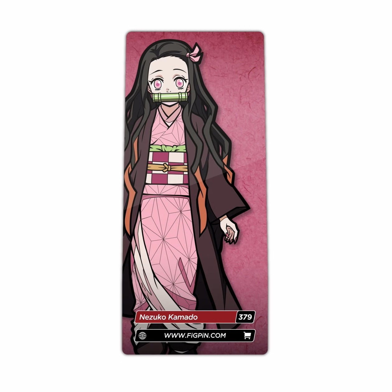Demon Slayer Anime Nezuko Kamado Enamel Pin - FiGPiN Collectible [379] - Perfect for Cosplay, Gifts & Anime Merch Fans