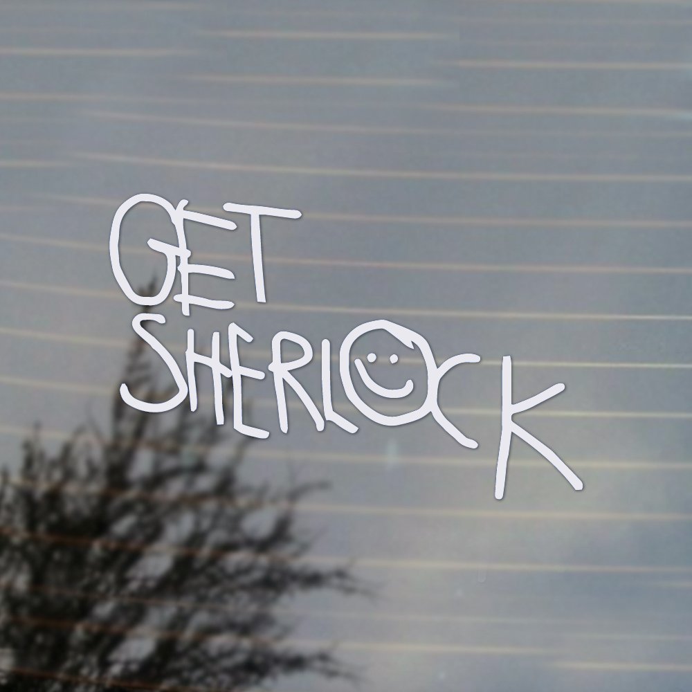 Sherlock Moriarty Vinyl Decal for Cosplay & Fan Gear - White Sticker for Laptops, Cars & DIY Projects - Perfect for Anime Conventions & Home Decor