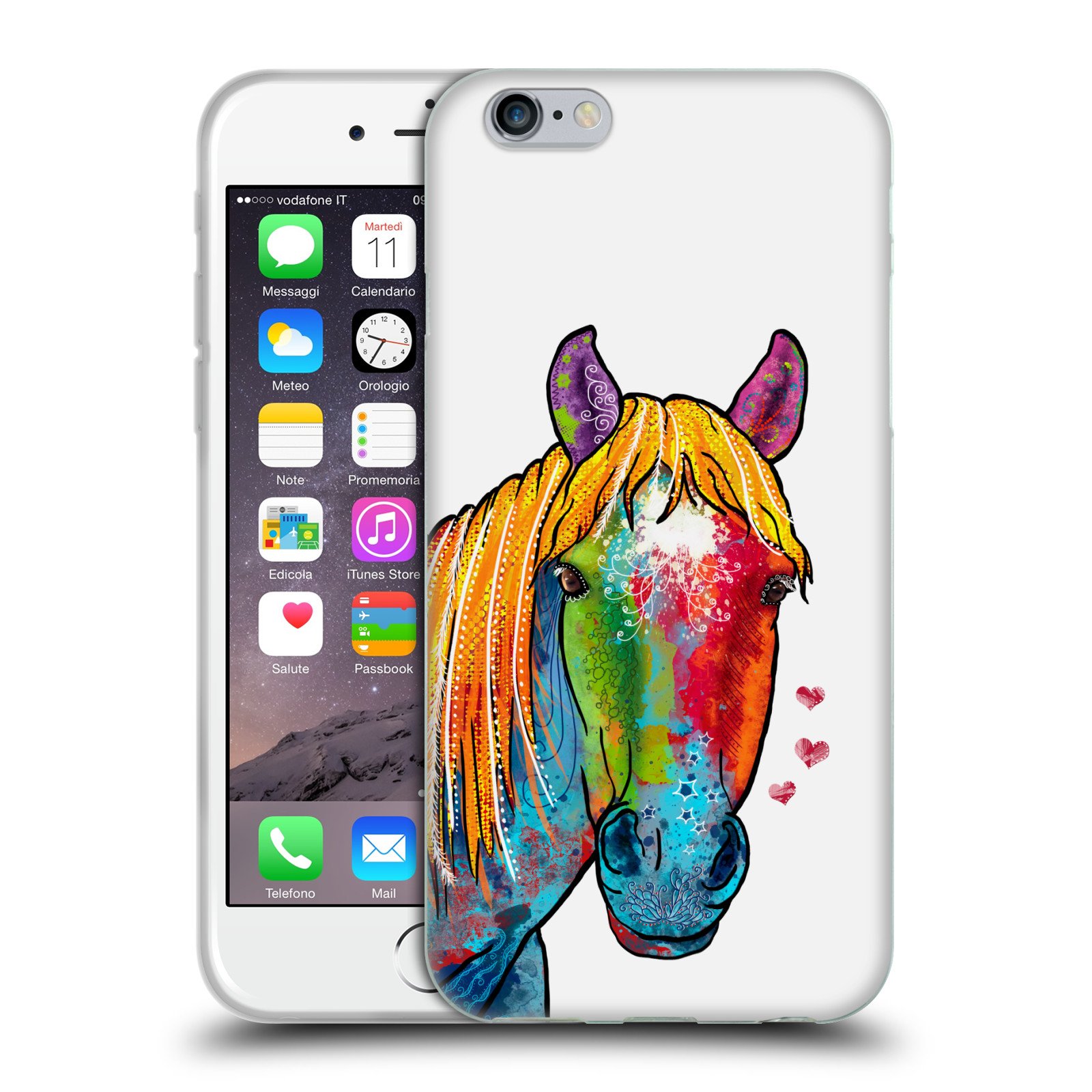 Officially Licensed Duirwaigh Horse Animals Soft Gel Case for Apple iPhone 6/6s - Durable Protective Cover with Stylish Design, Perfect for Everyday Use and Outdoor Activities